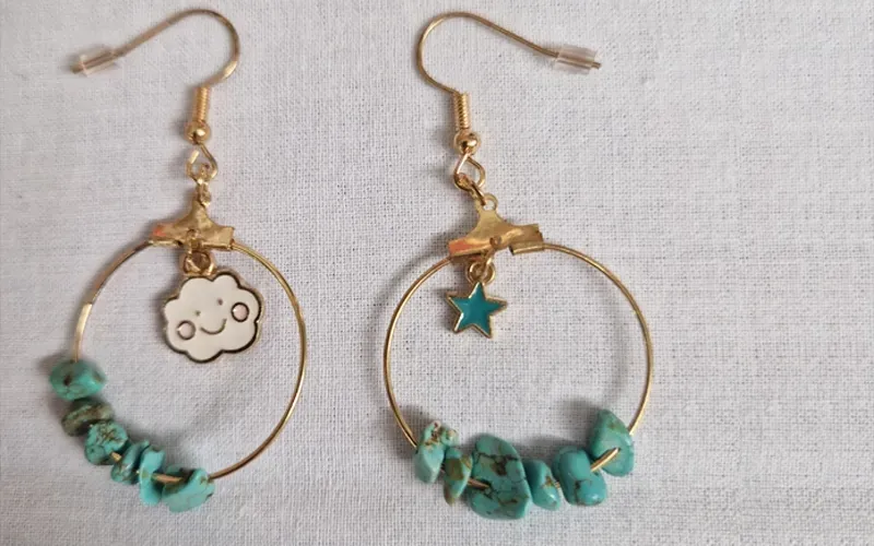 Boucles d'oreilles pour les communions
